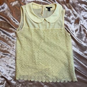 Peter Pan Collared Tank Top by Forever 21